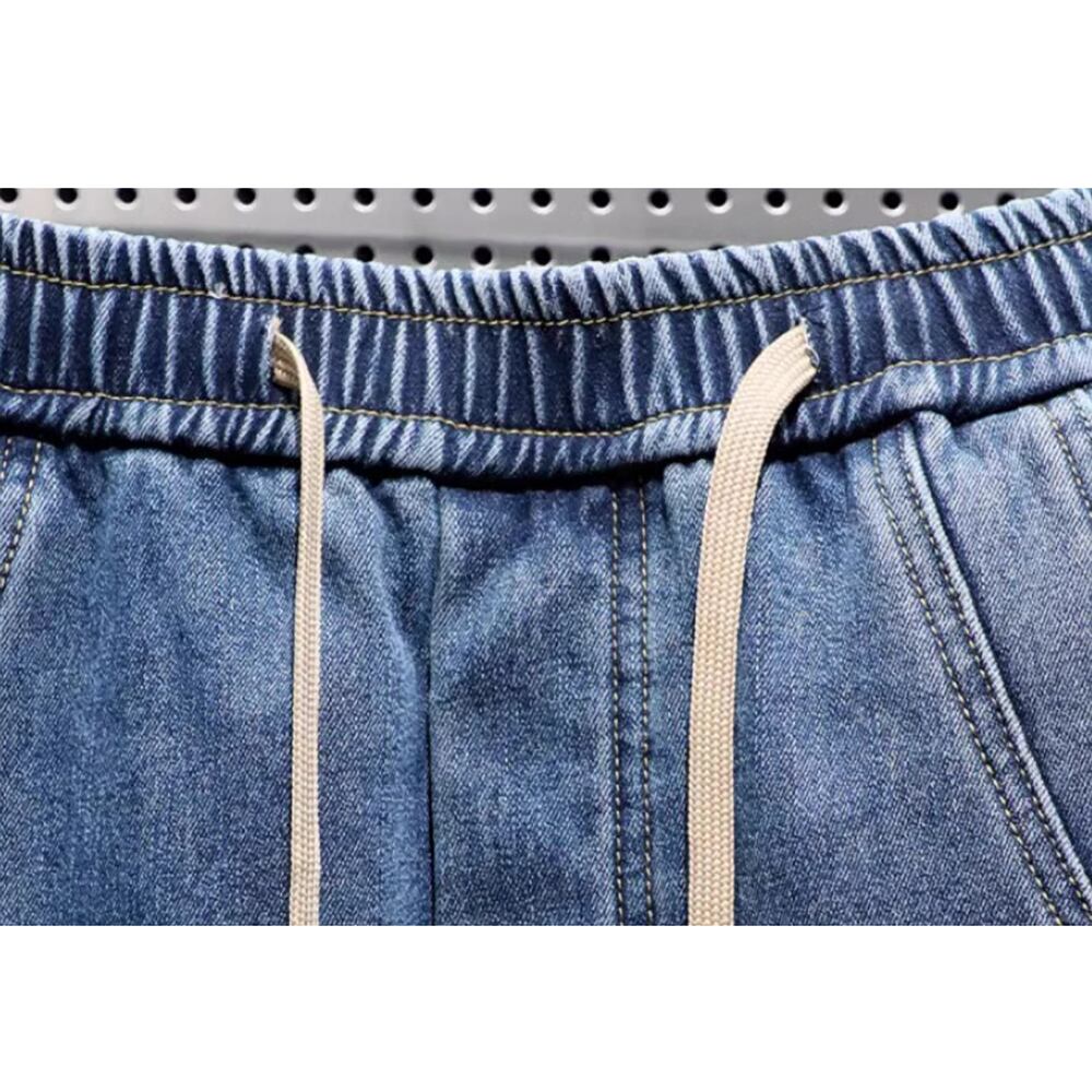 Brushed lining jogger denim pants HL2305