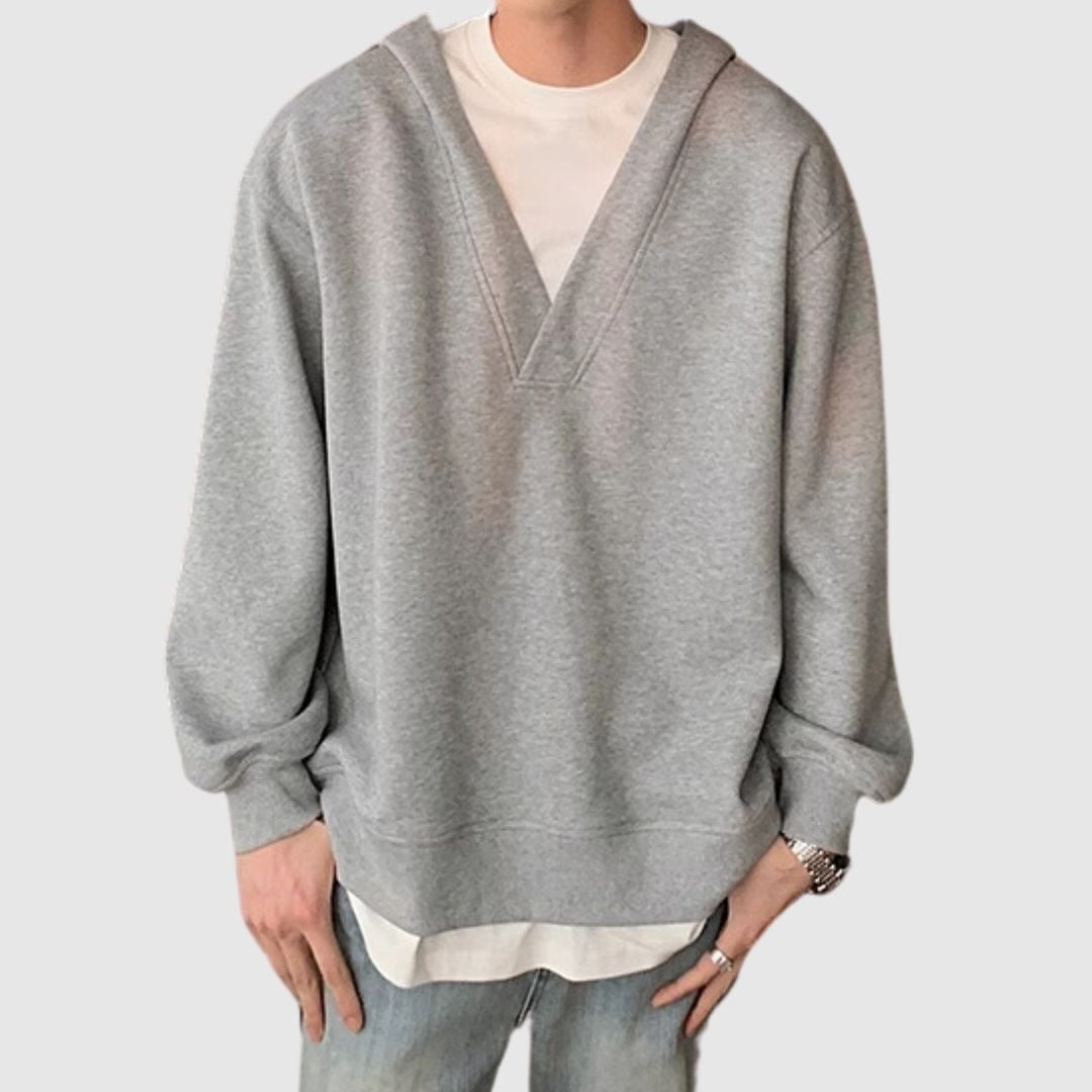 Faux layered hoodie HL2183