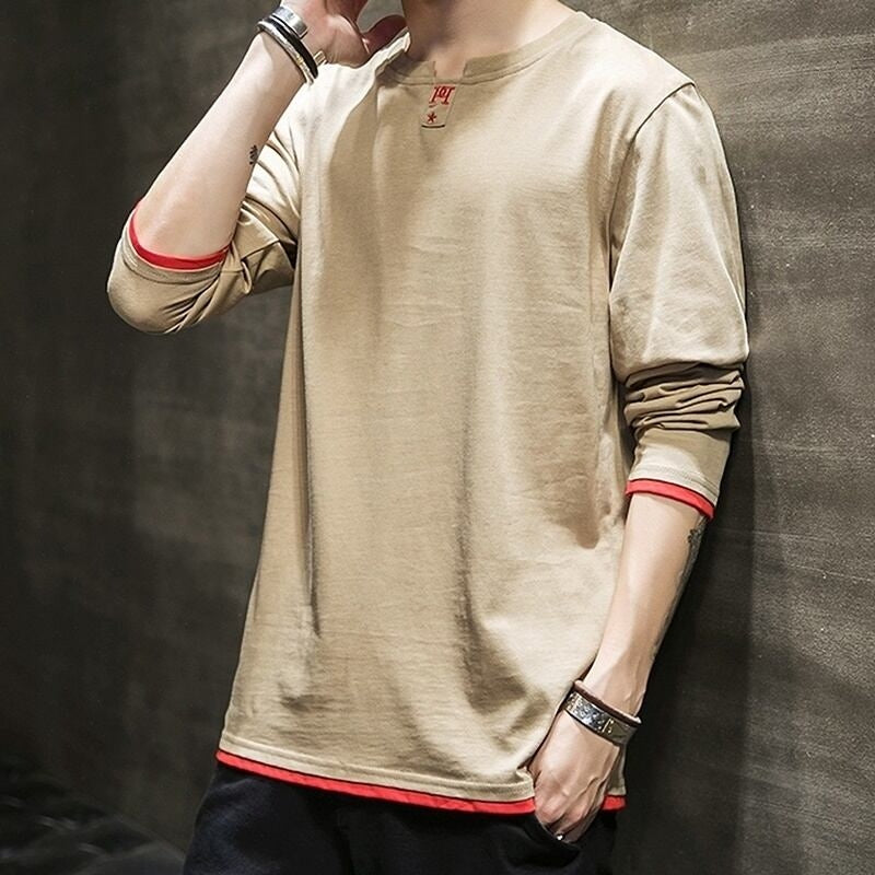 Embroidered long sleeve tops HL2180