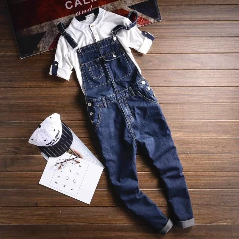 Retro Denim Overalls HL2044