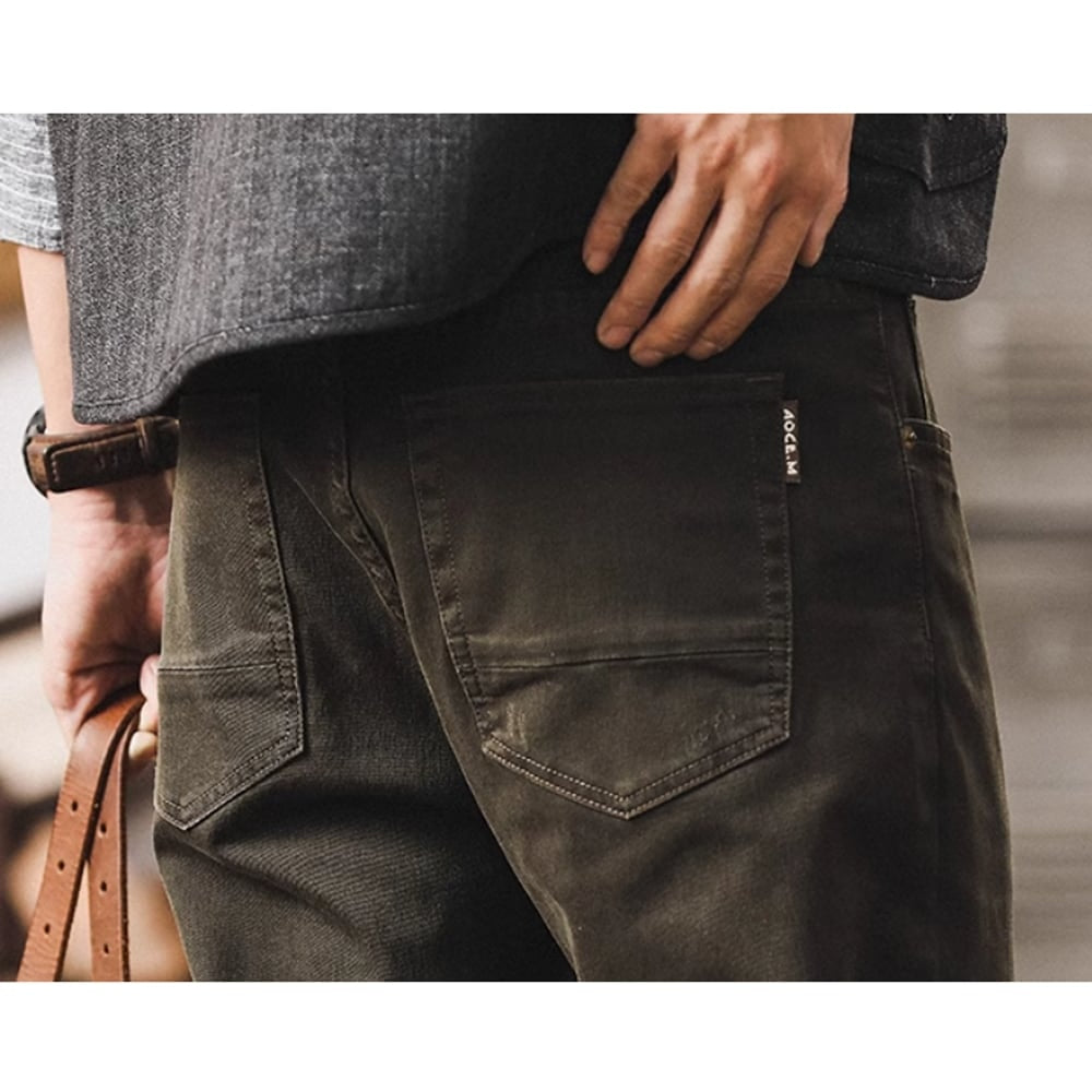 Retro style straight pants HL2377