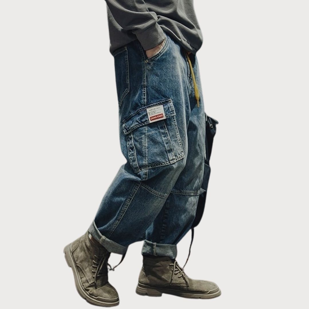 Washed denim jeans HL1538