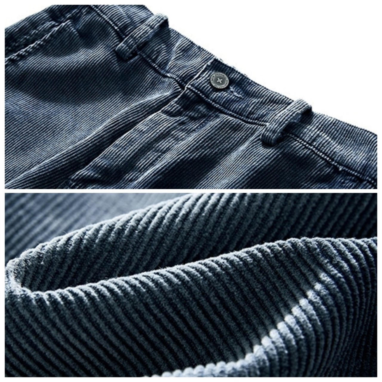 Corduroy straight pants D0152