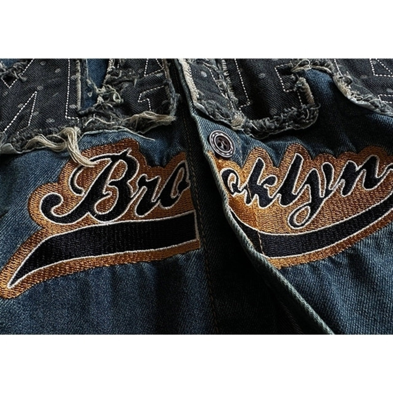American casual style denim embroidery shirt D0204