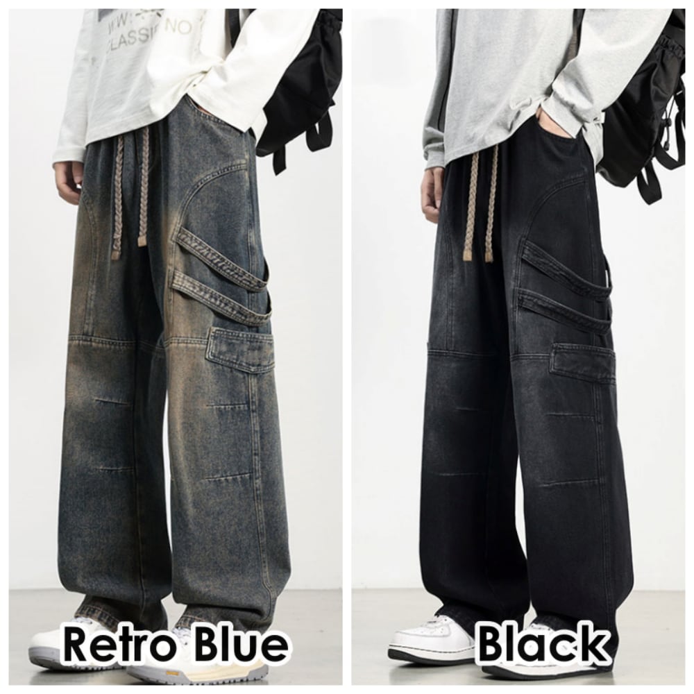 Wide-leg retro jeans D0223
