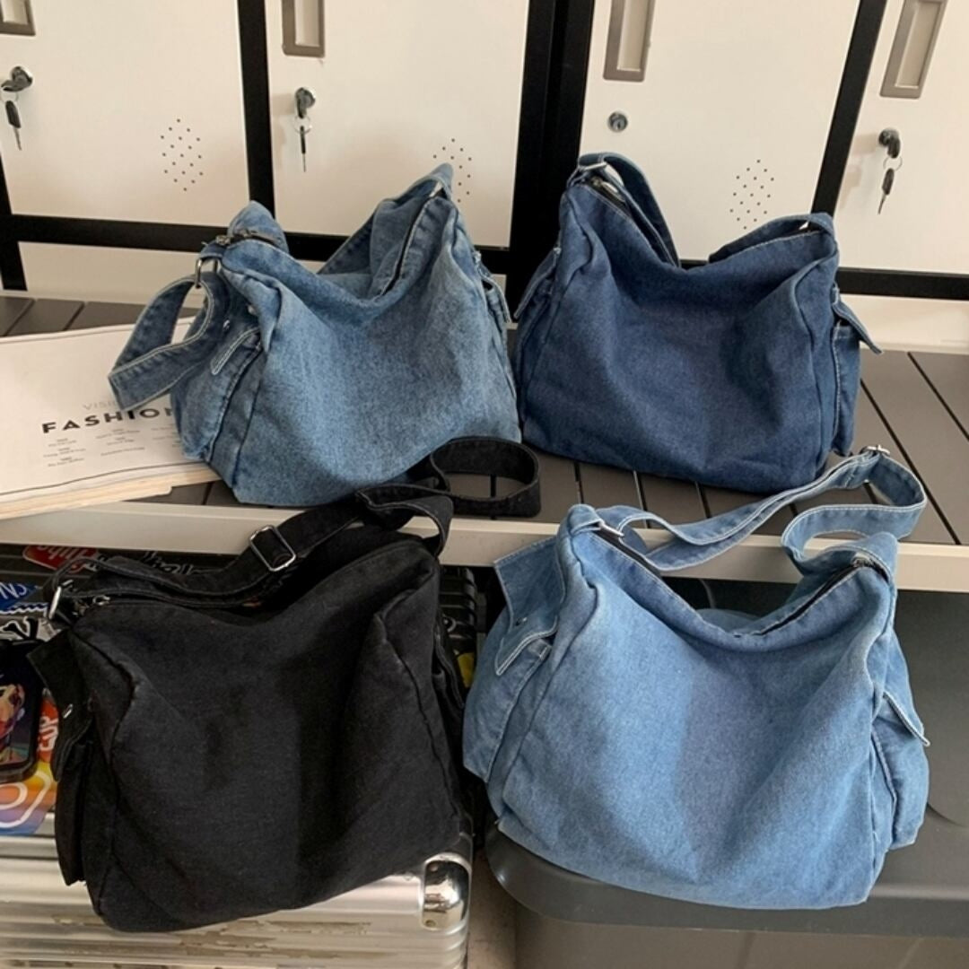 Denim messenger bag HL2614