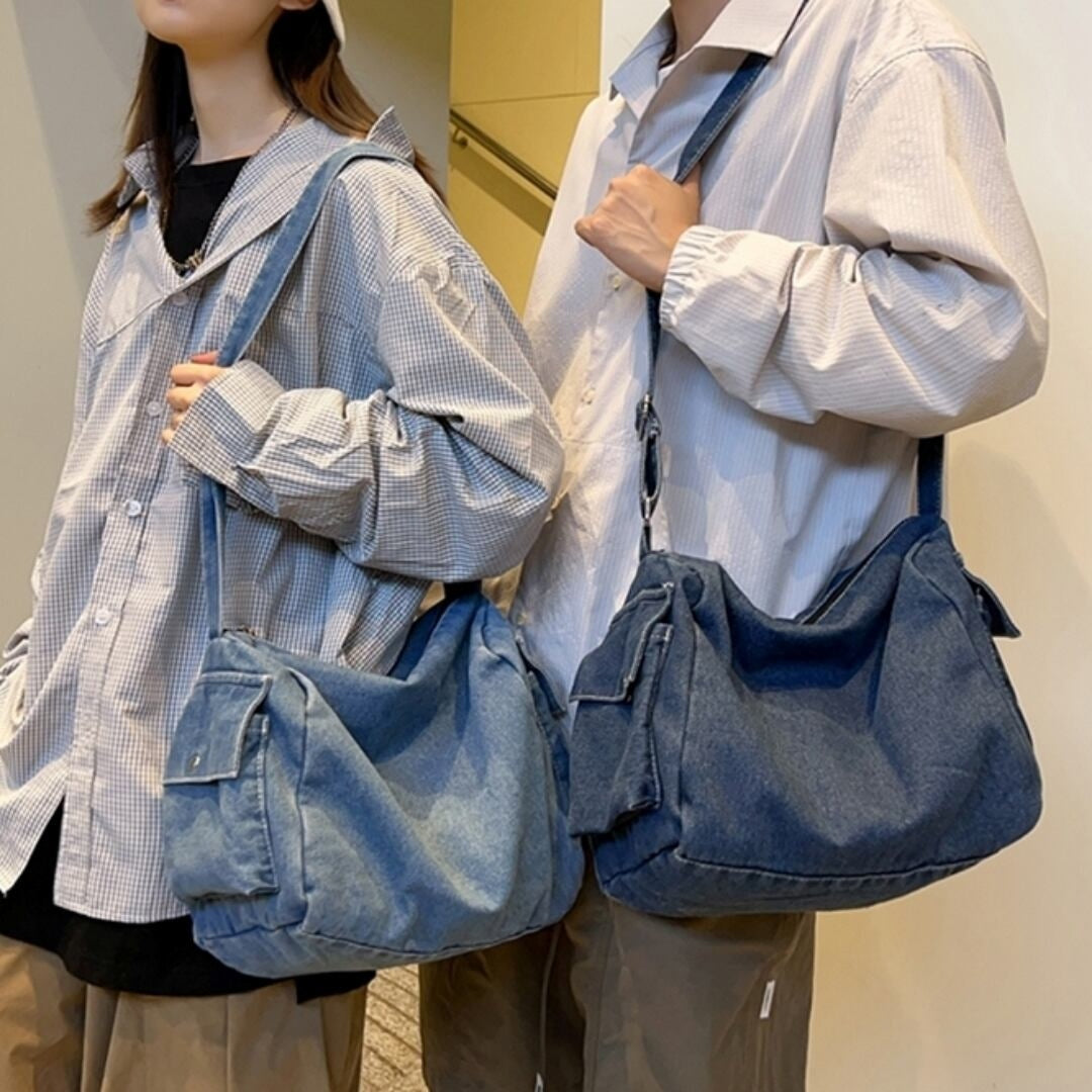 Denim messenger bag HL2614