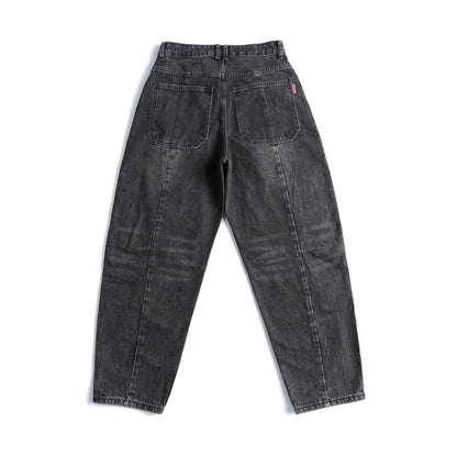 Docked design denim jeans D0092