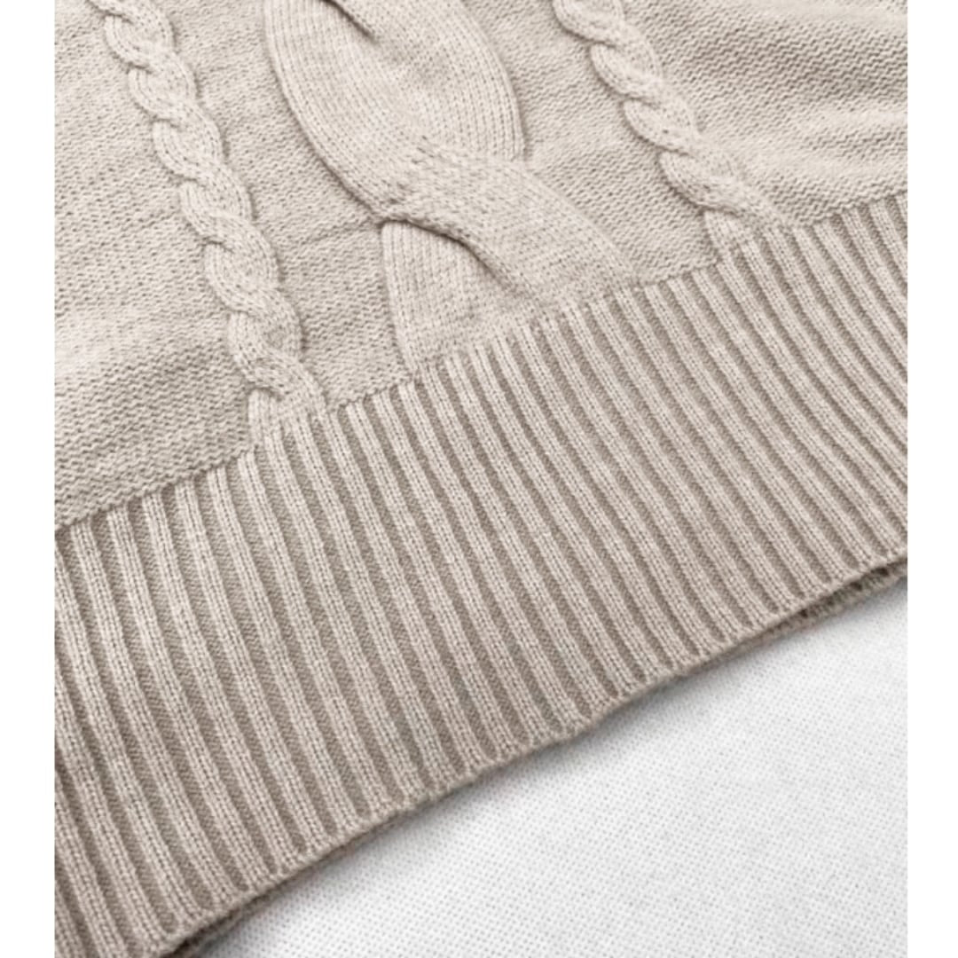 Cable knit tops E7039