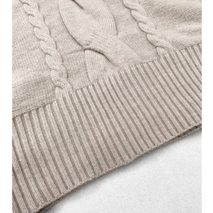 Cable knit tops E7039