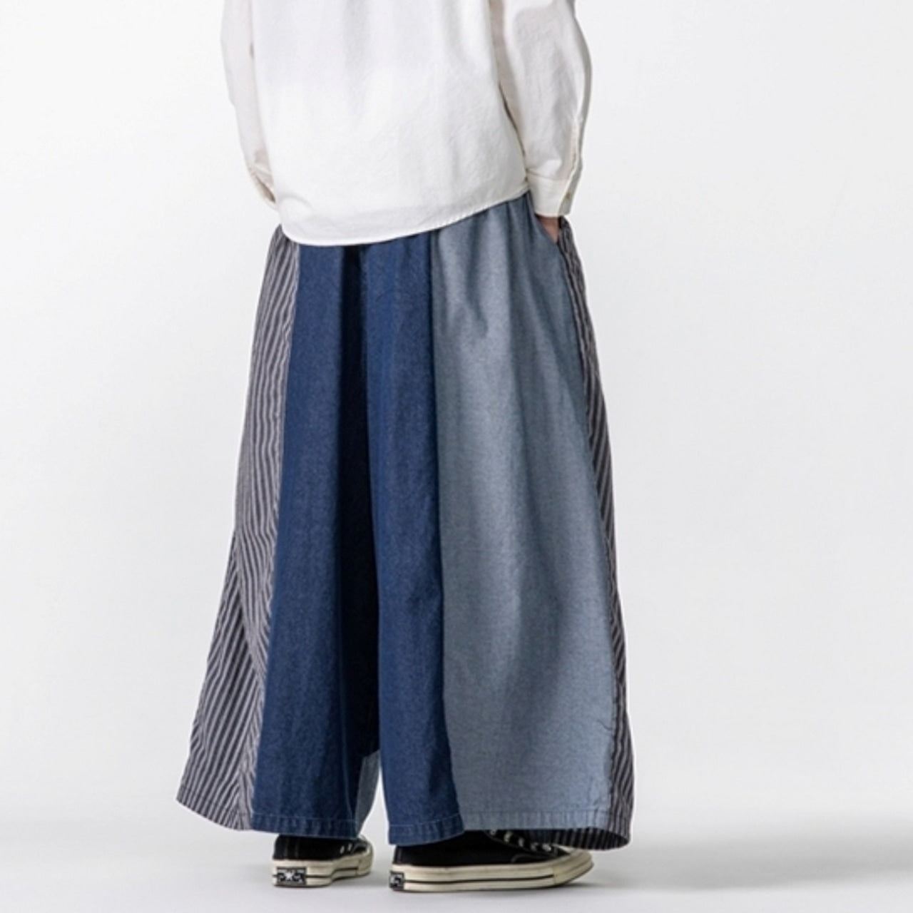 Loose Wide Denim Pants D0022