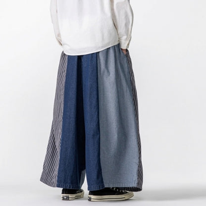 Loose Wide Denim Pants D0022