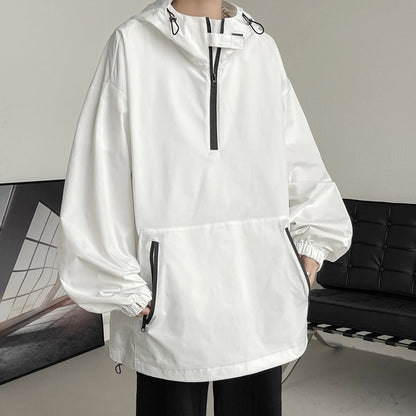 Big size anorak hoodie jacket HL2291