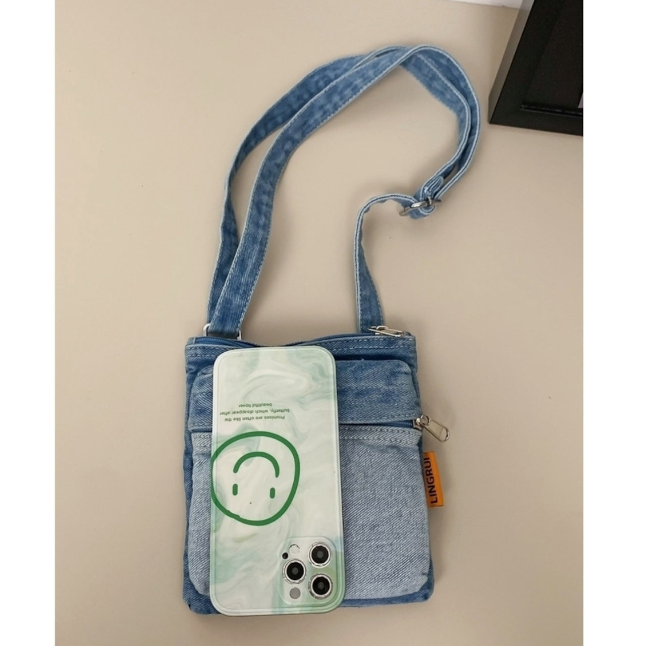 Denim Mini Shoulder Bag D0038