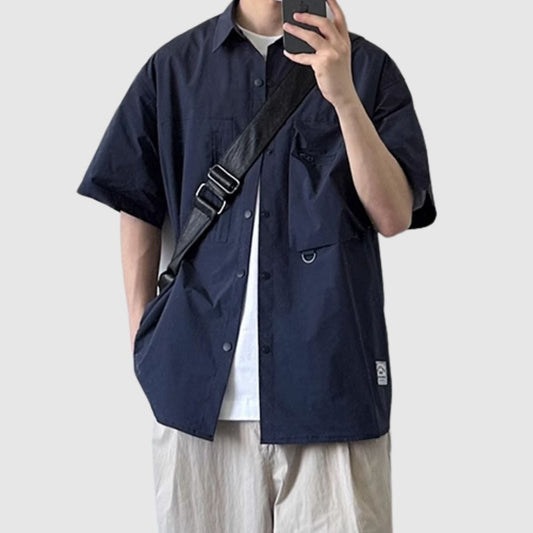Multi-pocket short sleeve shirt HL2504