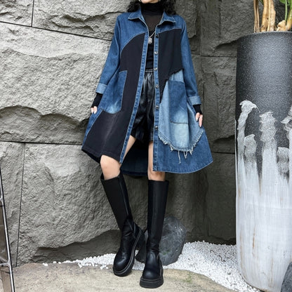 Unique denim coat D0090