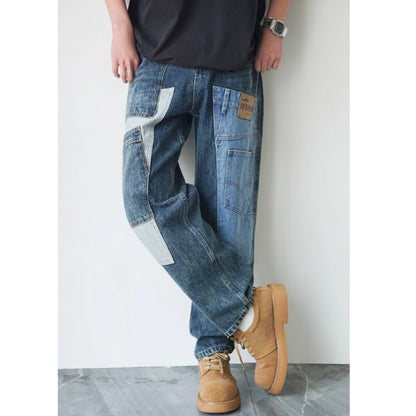 Patchwork Denim Jeans D0004