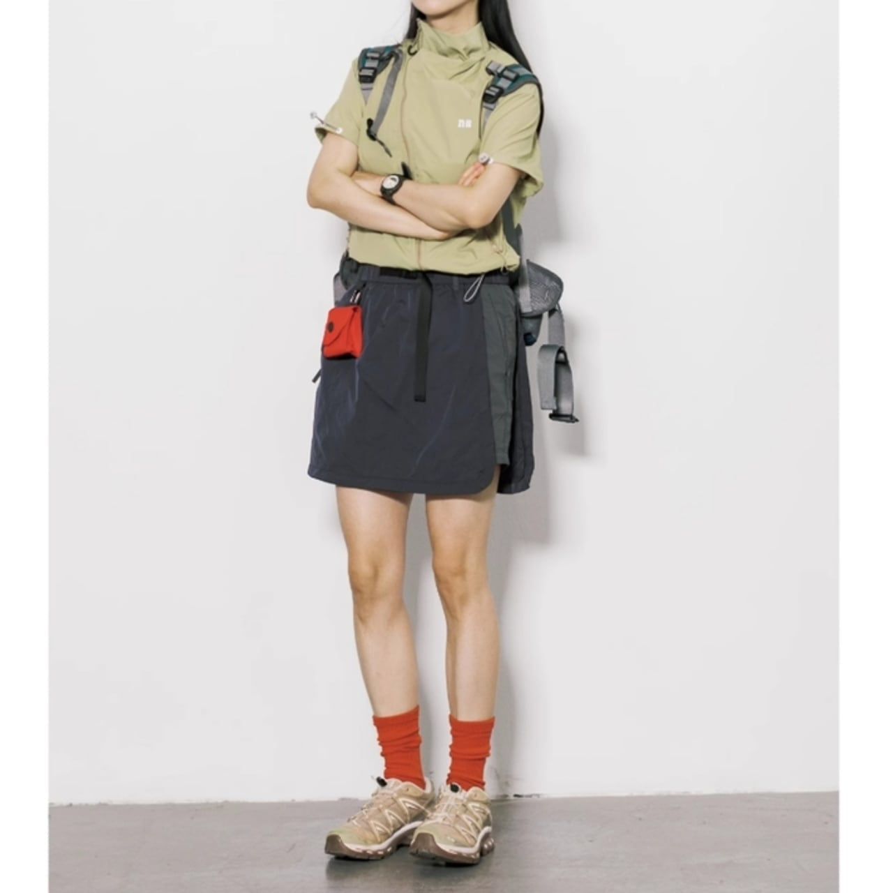 Short sleeve anorak jacket HL2531