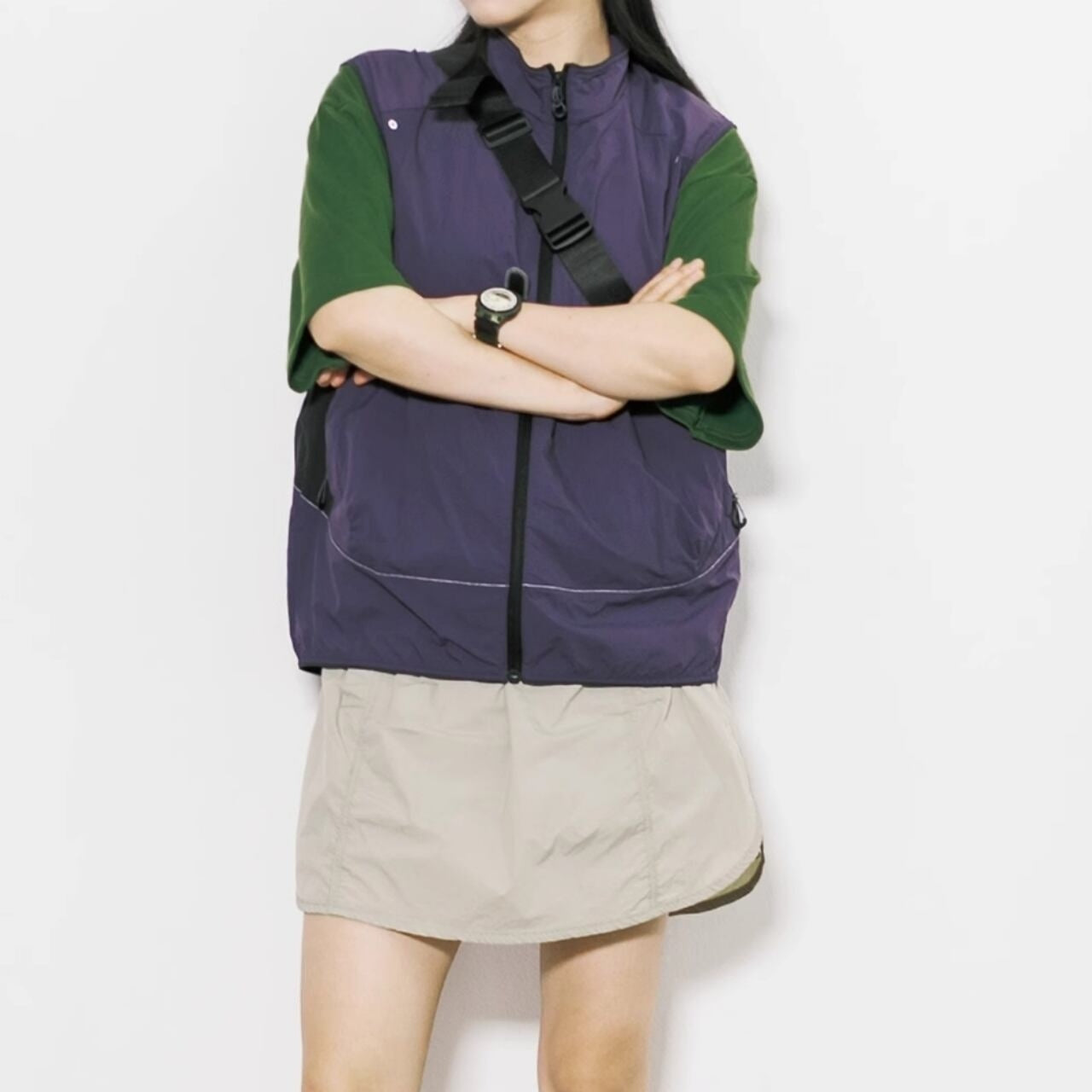 Stand collar vest HL2534