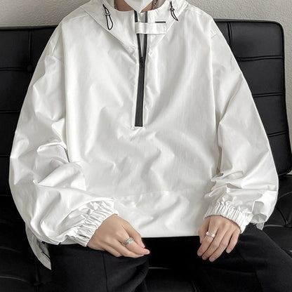 Big size anorak hoodie jacket HL2291