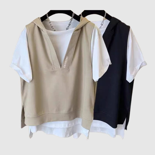 Fake Layered Hoodie HL2476
