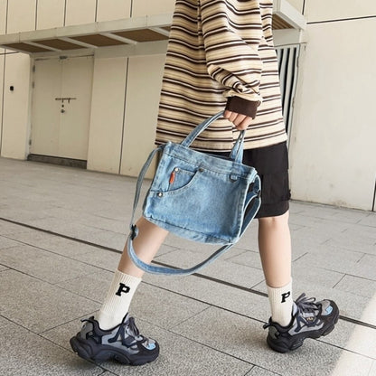 Denim shoulder bag D0039