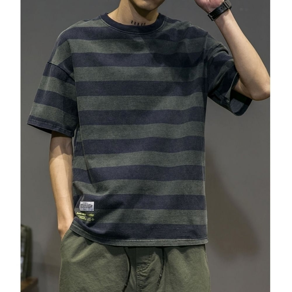 Wide border T-shirt HL2577