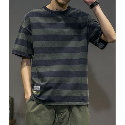 Wide border T-shirt HL2577