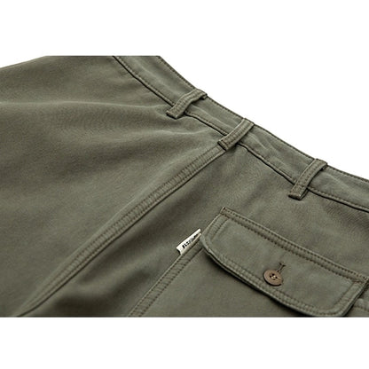 Brushed lining straight pants HL1900