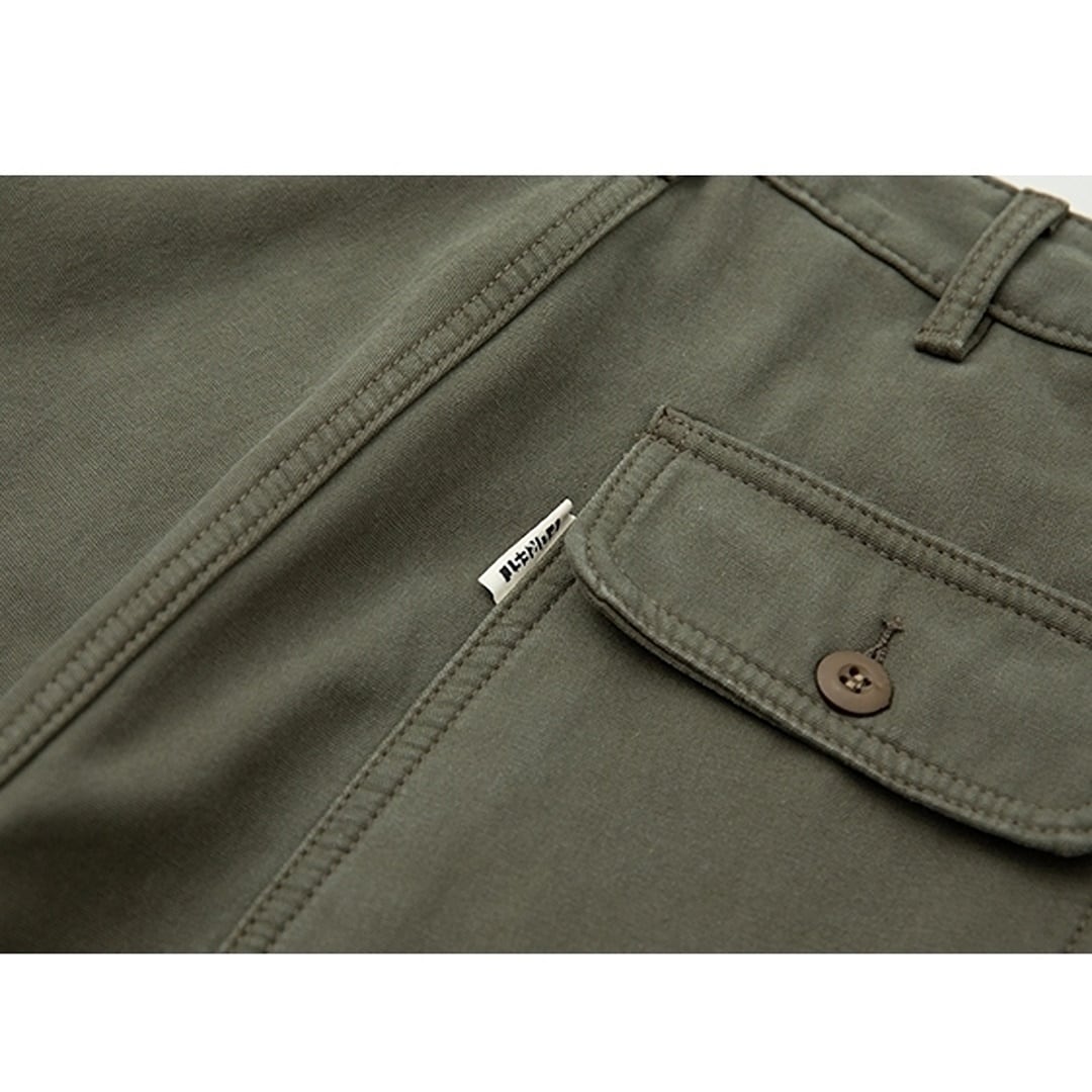 Brushed lining straight pants HL1900