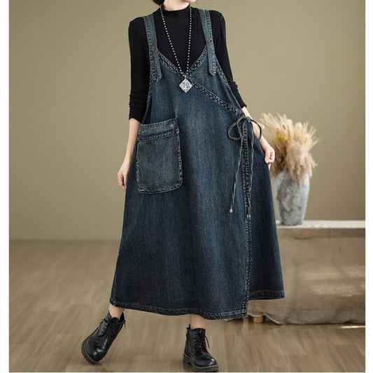 Denim jumper skirt  D0069