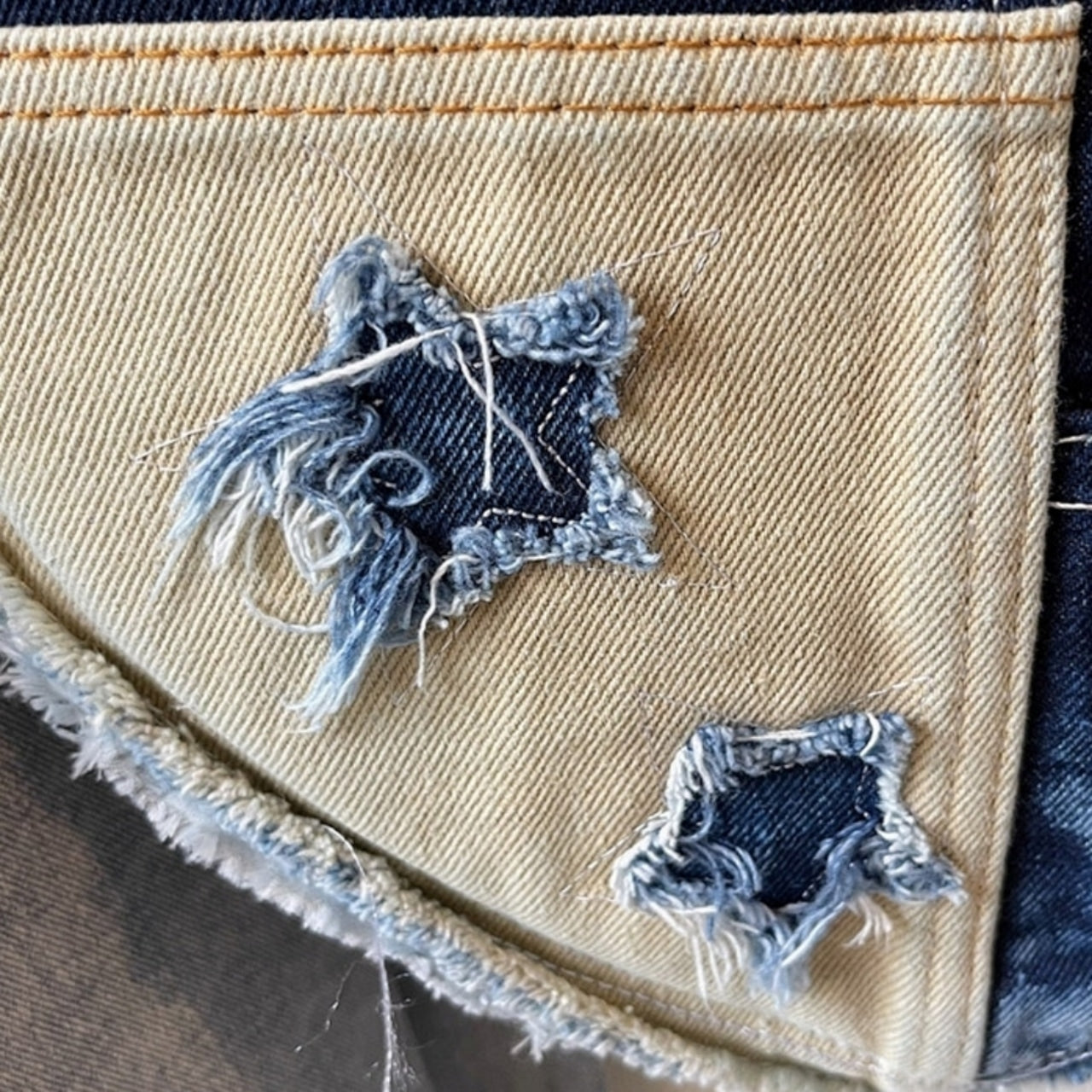 Heart Denim Tote Bag D0031