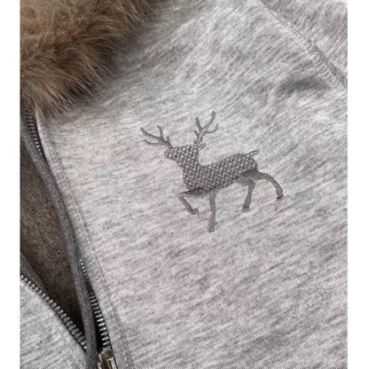 Fleece-lined hoodie E7040