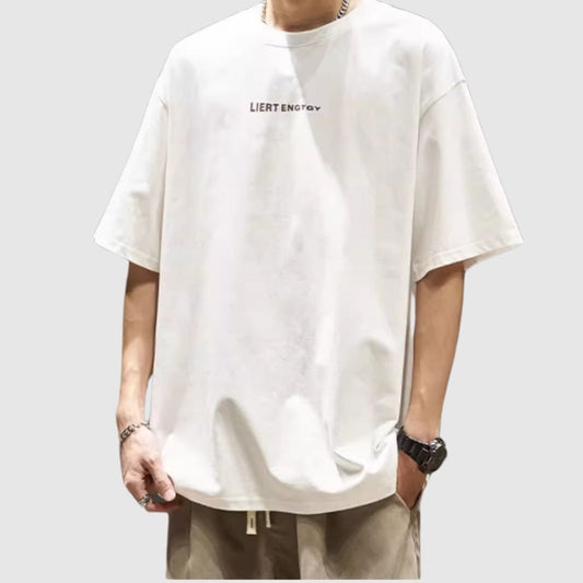 Round neck loose T-shirt HL2457