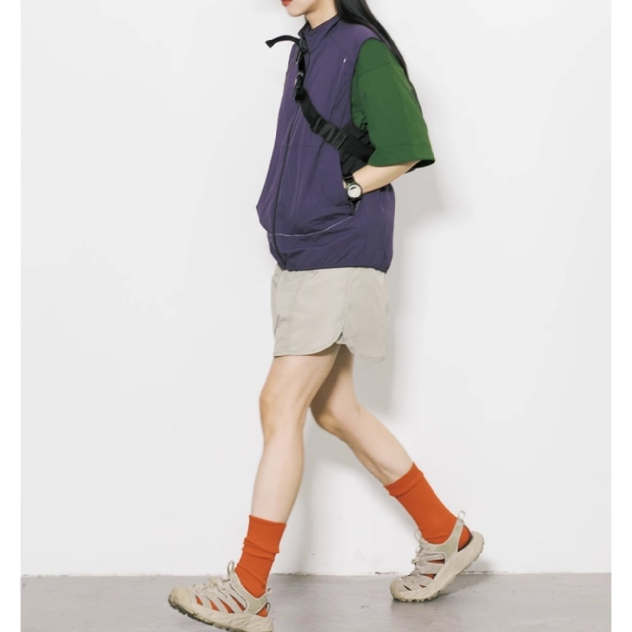 Stand collar vest HL2534