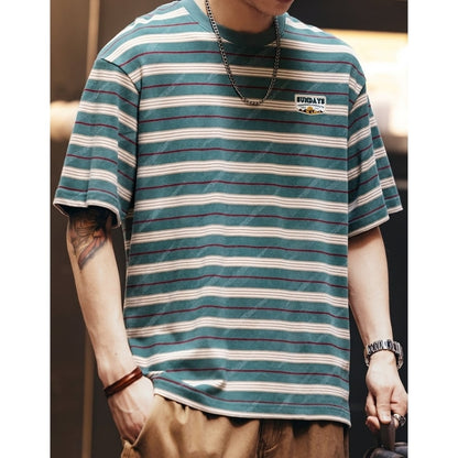 Crew neck striped T-shirt HL2576