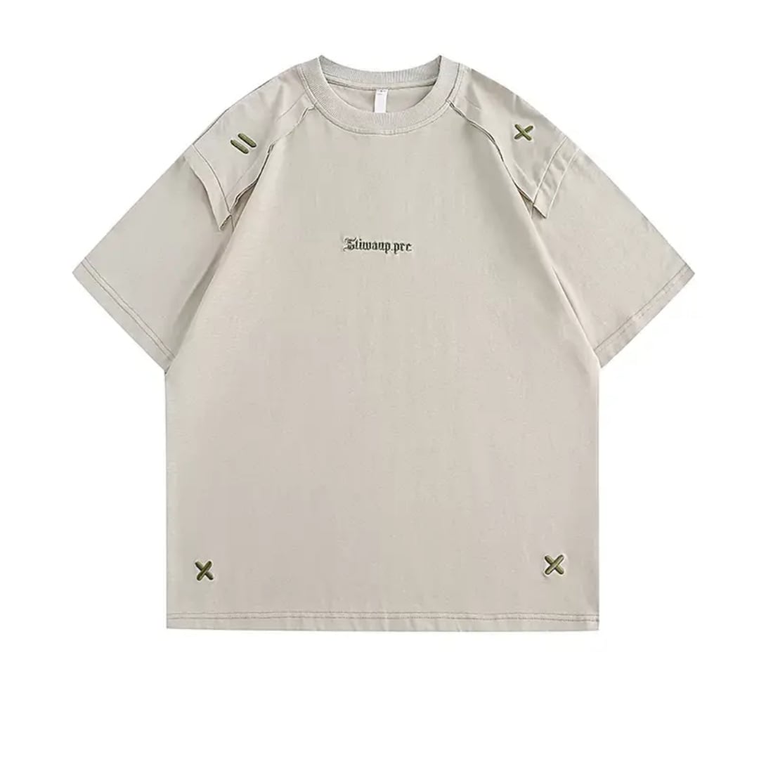 Embroidery Simple T-shirt HL2019