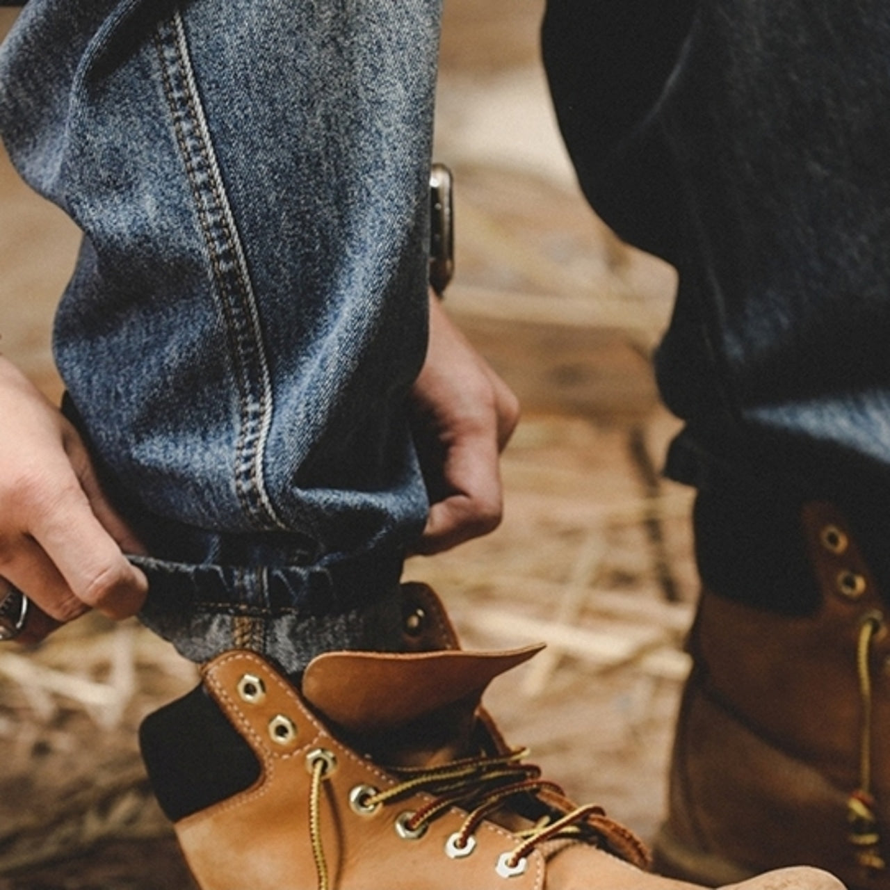 Loose Straight Denim Jeans D0006