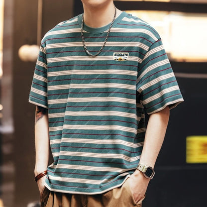 Crew neck striped T-shirt HL2576