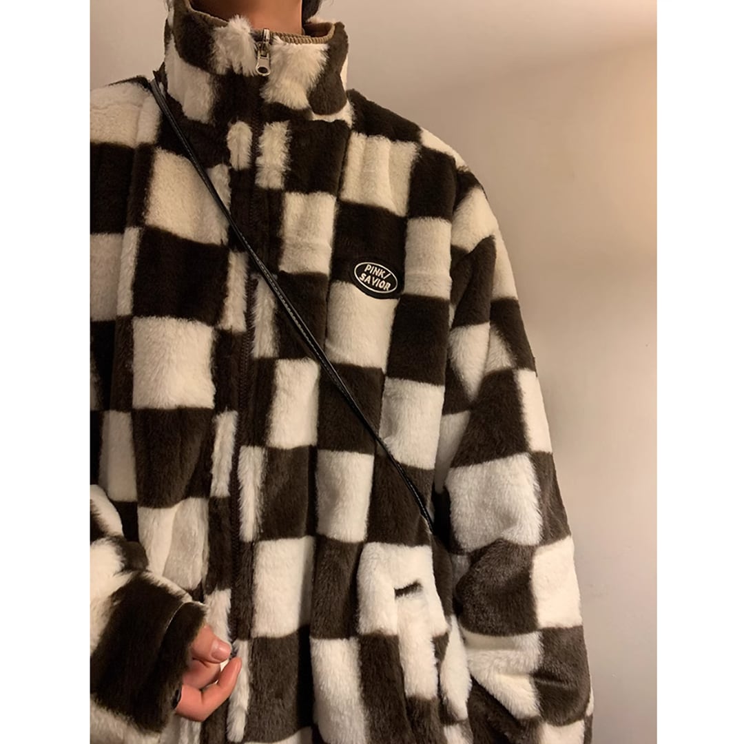 Block check reversible jacket HL1918