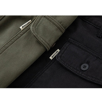 Brushed lining straight pants HL1900