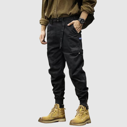 Belt design jogger pants HL1838