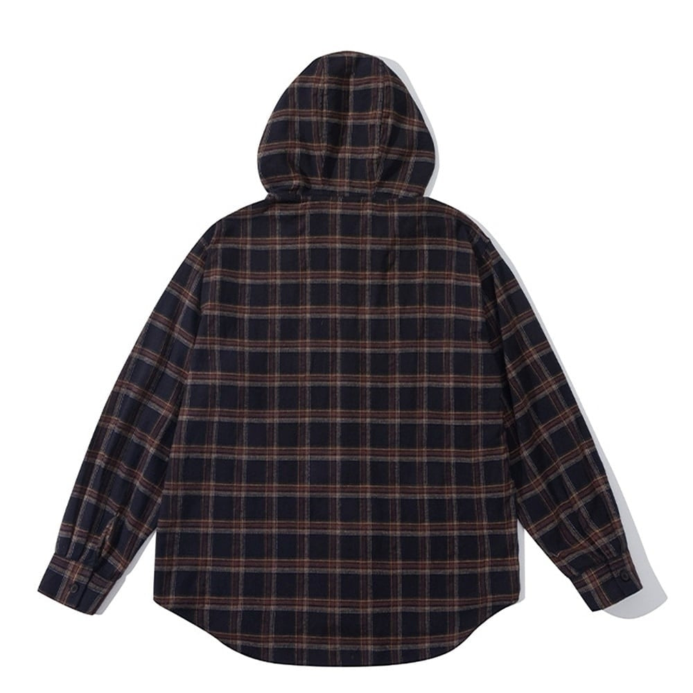 Hooded check shirt HL2420