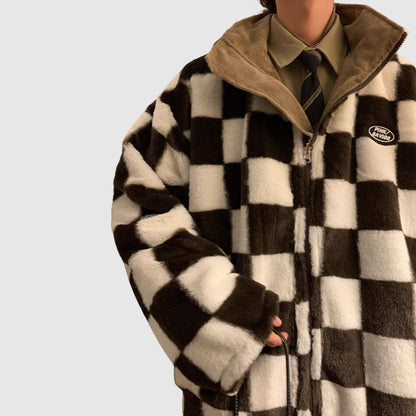 Block check reversible jacket HL1918