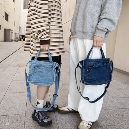 Denim shoulder bag D0039