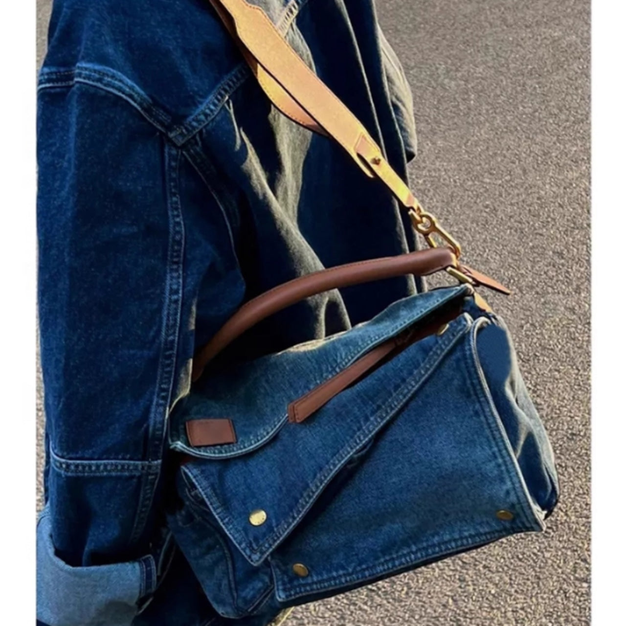 Denim Shoulder Bag D0034