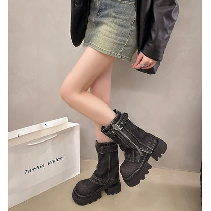Denim Boots D0013