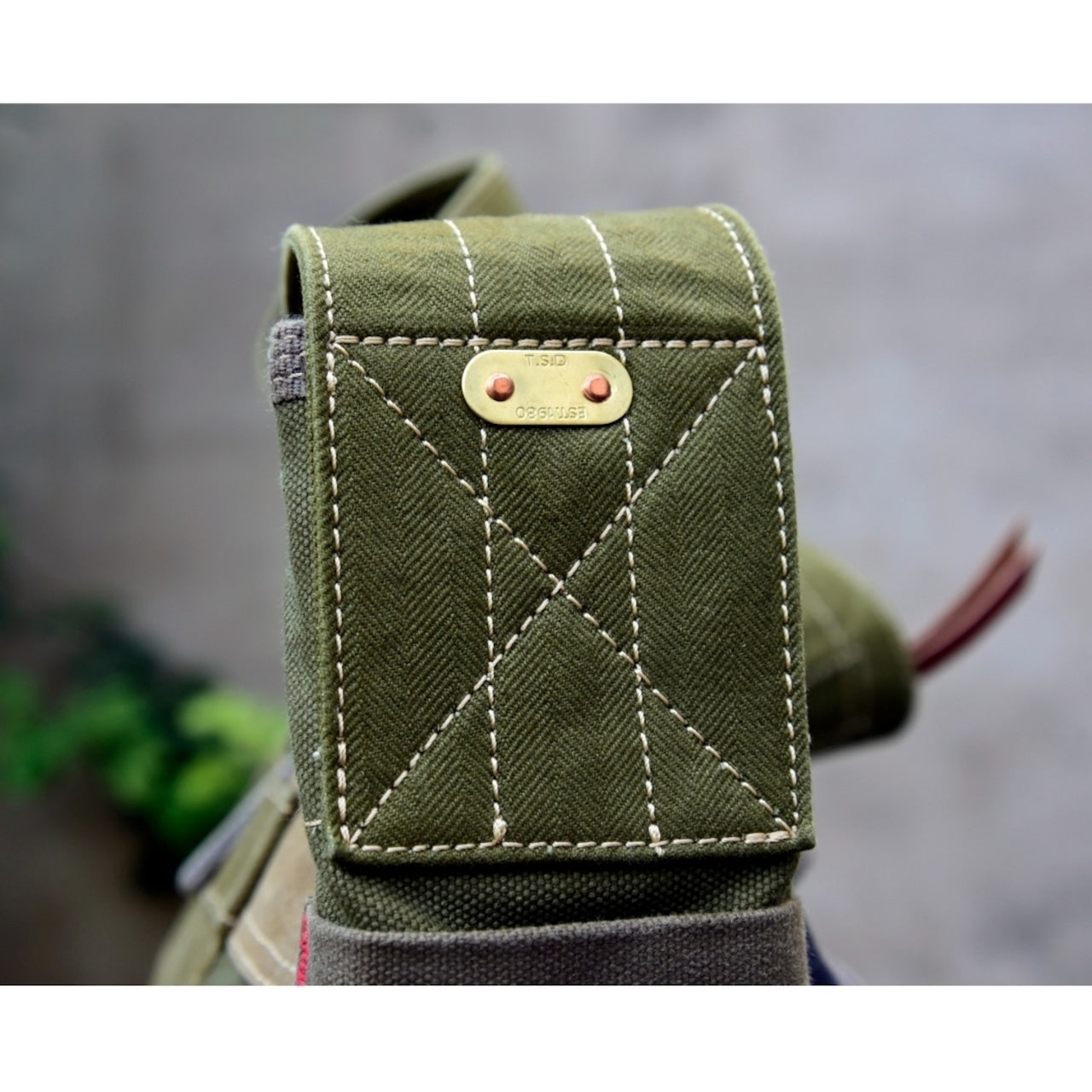 Patchwork Denim Messenger Bag D0033