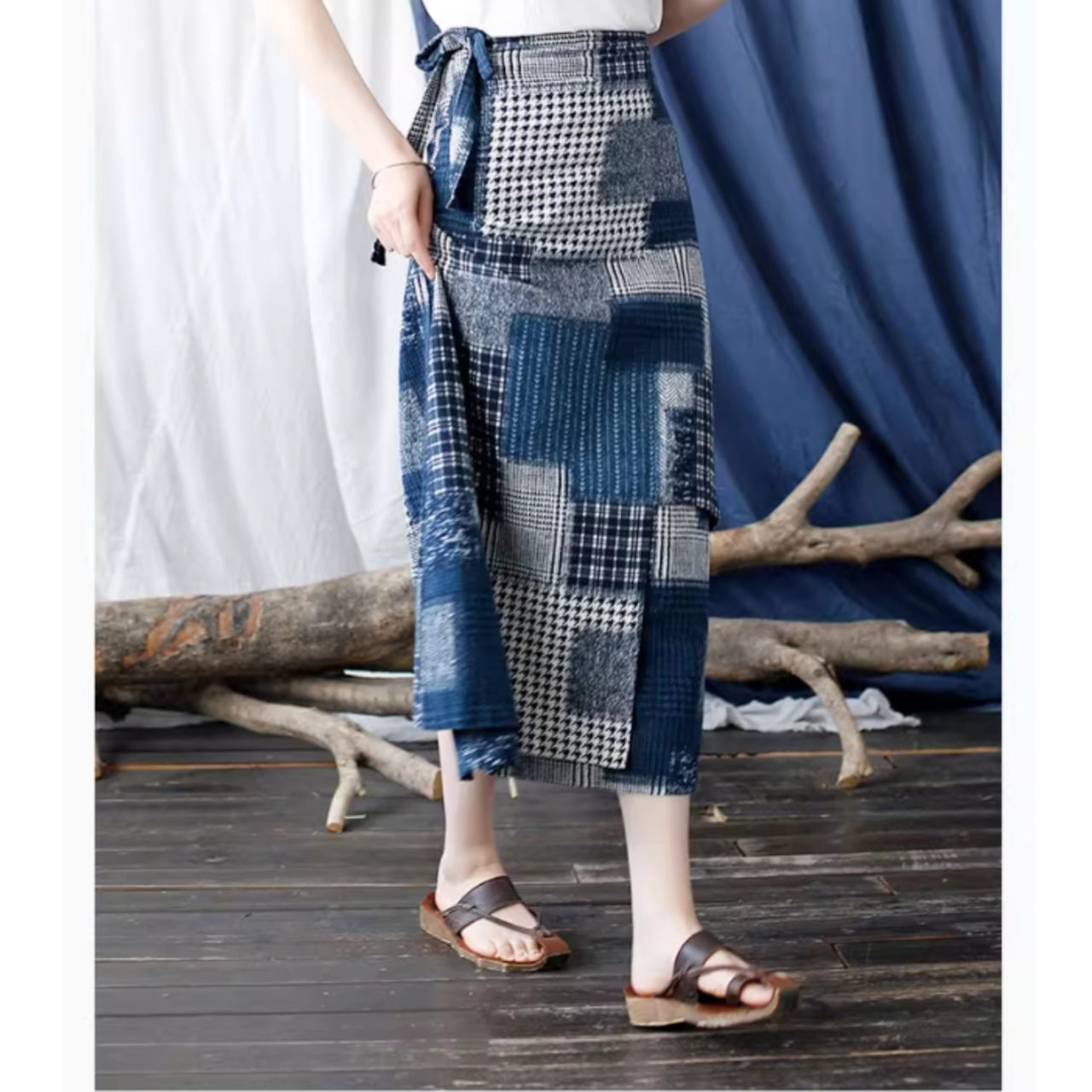 Denim Wrap Skirt D0020