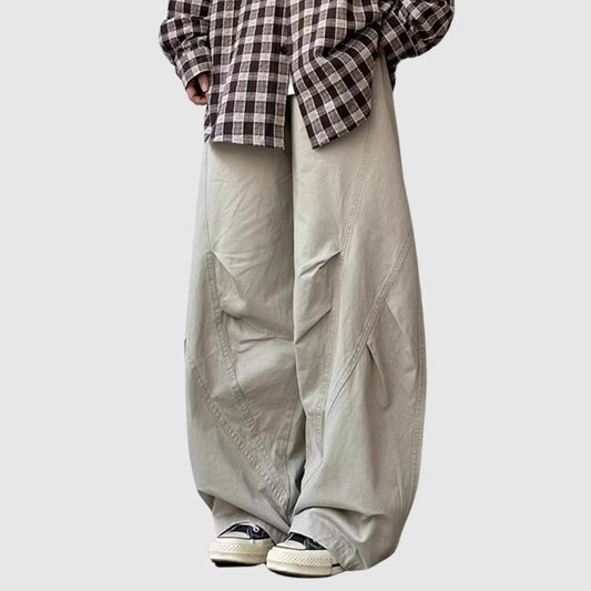 Wide leg curve pants HL2503